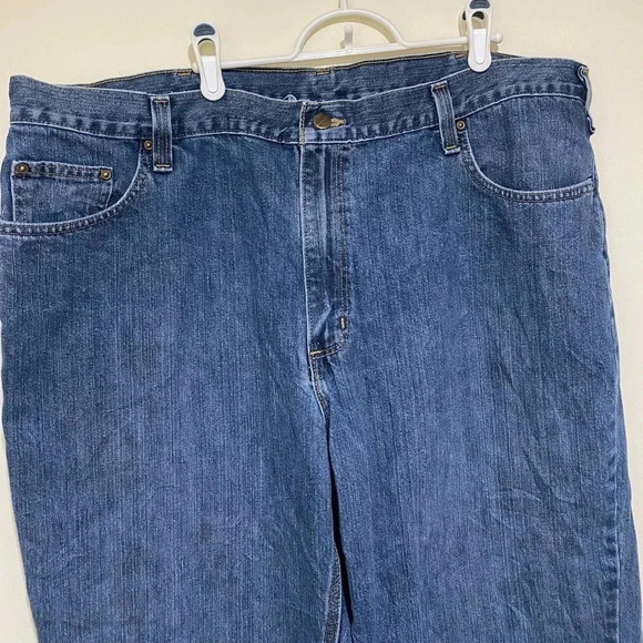 Carhartt Men’s Y2K Casual Denim Blue Jeans Traditional fit Straight Leg size 44W - Picture 6 of 16